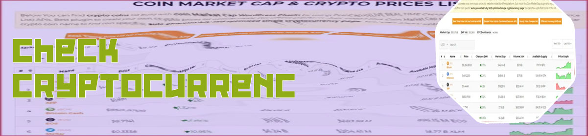 Cryptocurrency list price