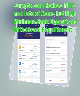 Deposit money into cryptocom
